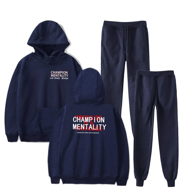 Sudadera con capucha y pantalones de cuello redondo para hombre y mujer, traje de moda, venta directa de fábrica xuanjing unisex