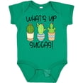 thumbnail image 3 of Inktastic What's Up Succas Funny Cacti Plants Boys or Girls Baby Bodysuit, 3 of 5