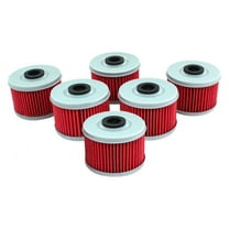 6pc Oil Filter for Honda ATC250ES TRX250 TRX300 TRX350 TRX400 TRX420 TRX450 TRX500 CB400 ATC350X Engine 15412-HM5-A10