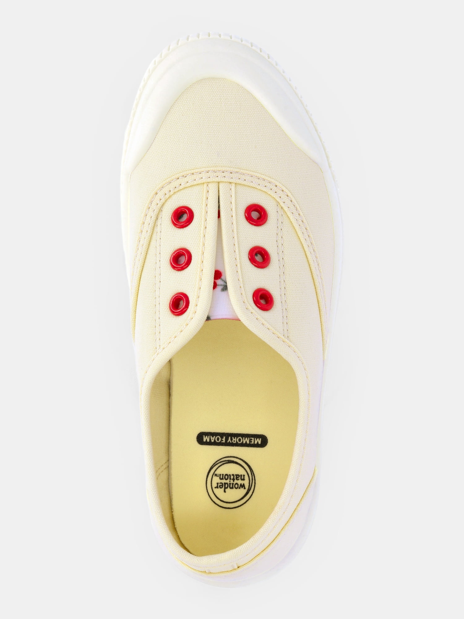 Wonder Nation Girls Casual Plimsole Sneakers