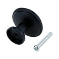thumbnail image 2 of LC LICTOP 6Pcs Cabinet Pull Knobs Single-Hole Hardware Wardrobe Knobs with Mounting Screws Black, 2 of 6