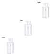thumbnail image 2 of Xingzhi Distributeur de Pompe à Pression Vide Récipient de Stockage Rechargeable Flacon Transparent Boîte de Manucure 150ml 3Ensemble, 2 of 6