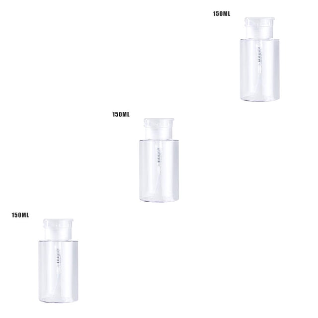 Seitruly Dispensador de bomba vacío portátil, contenedor de almacenamiento para removedor de esmalte de uñas, botella de prensa cosmética, Type1 NO1