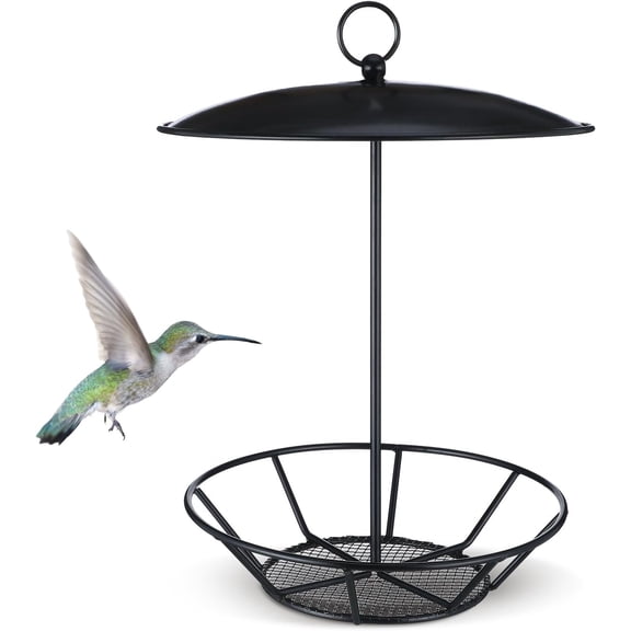 TAVENE Outdoor Garden Backyard Wild Birdfeeding Bird Feeders for Outdoors, 1 Pack Cylinder S-6-2 Seed Cake Feeder Metal Suet Cake Holder