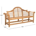 thumbnail image 6 of Safavieh Khara Indoor/Outdoor Contemporary Garden Bench, 6 of 7