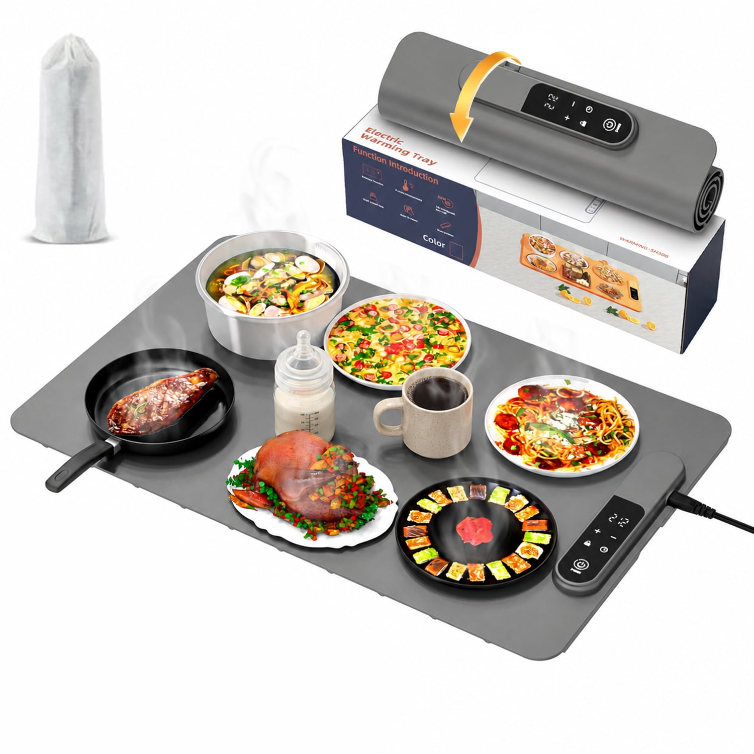 Chefman Family Size Adjustable Temperature Hot Pan, Electric