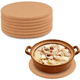 thumbnail image 2 of Paquete de 8 posavasos de corcho, posavasos redondos de corcho para ollas, cacerolas, sartenes, cocina y restaurante, 2 of 8