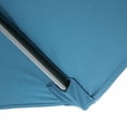 thumbnail image 3 of Furniture of America Jolt 9' Outdoor Patio Round Crank Patio Umbrella, Sherpa Blue, 3 of 6