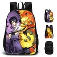 thumbnail image 1 of Stylish Anime Characters Backpack - Lightweight Double Sided School Bag for Outdoor Hiking (16 Inch), 1 of 6