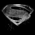 thumbnail image 2 of Men's Zack Snyder Justice League Superman Silver Logo Sweatshirt Black 3X Large, 2 of 4
