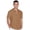 Brown, variant on Men's Short Sleeve Button-Up Shirt Cuban Collar Hollow Out Texture Casual Summer Beach Vacation Shirt