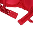 thumbnail image 7 of Yartina Woman's Sparkle Sequins Beaded Padded Bra Top Bralette Rave Party Belly Dance Crop Top Red 36/80, 7 of 7
