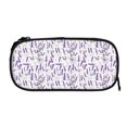 thumbnail image 5 of Uemuo Lavender Flowers Printed Pencil Pen Case, Portable Pencil Pouch with Zipper, Compact Stationery Bag Makeup Bag, Pencil Bag for Home Office, 5 of 9