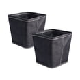 thumbnail image 1 of DII Poly Bin Zig-Zag Stitch Variegated Black Trapezoid (Juego de 2) Design Imports CAMZ37624, 1 of 2