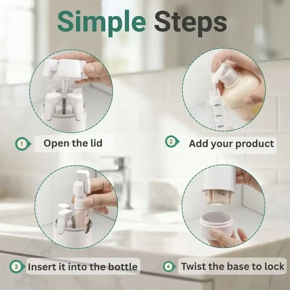 4 in 1 Travel Dispenser Bottle