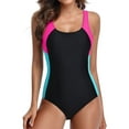 thumbnail image 1 of Charmo Women's One Piece Sport Swimsuit Racerback Water Aerobic Bathing Suit, 1 of 7