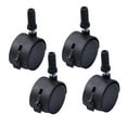 thumbnail image 4 of WESIEVYA 4pcs 2 Black Swivel Caster Wheels With Brake For Office Chairs And Furniture Mobility And Practical Design For, 4 of 8