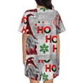 thumbnail image 3 of Lsque Cute Santa Women's Short-Sleeved Pajama Set - 2 Piece Soft and Lightweight Sleepwear Set-XX-Large, 3 of 9