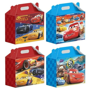 12Pcs Cars Party Gift Boxes Party Favors/Candy Boxes, Tote Boxes, Gift Boxes for Kids Paper Favor Packs Adults Birthday Party Decora