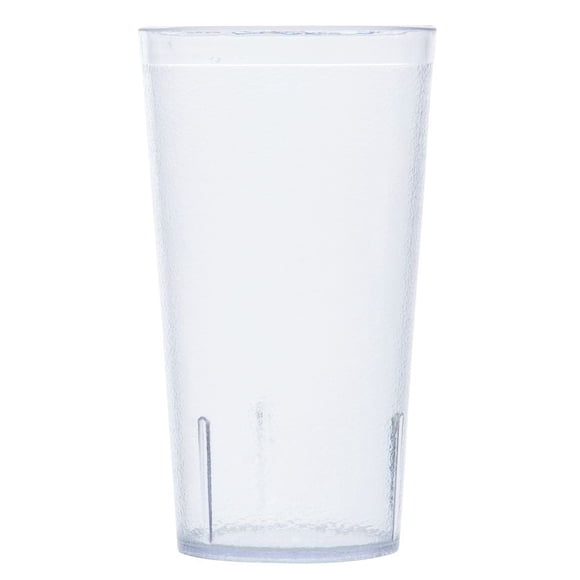 G.E.T. Vasos de plástico resistentes para restaurante, 16 onzas, transparentes (juego de 12)
