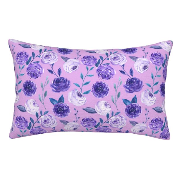 Balery Violet Funda de Cojín Estampada, Regalos para Mujeres, Regalos de Amor para Ella, Regalos para Novia o Esposa, Funda de Almohada-16"x24"