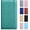 Greener, variant on Checkbook Cover for Personal Checkbook,Pu Leather Check Book Covers for Women and Men,With Pen holders and Elastic Bands & -in Clear Plastic Divider for Duplicate Checks,Black