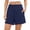Dark Blue, variant on Sentmoon Womens Long Shorts High Waist Plus Size Shorts for Women Stretchy Solid Color Regular Fit Sleep Shorts Women Delightful for Cruise and Resort Hawaiian XS-L4