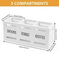 thumbnail image 3 of Cutlery Holder Metal Silverware Organizer Containers Black Kitchen Utensil Holder for Countertop Spoon and Fork Holder Flatware Utensils Caddy for Party, 3 of 8