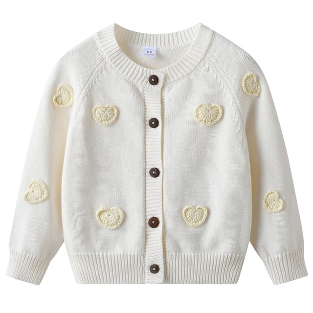 Short Sleeve Cardigan, Embroidered Sweater for Kids