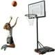 thumbnail image 1 of Canasta Baloncesto Infantil Ajustable 155-210CM, Canasta de Basquetbol móvil con ruedas y base rellenable esquí esquí Gafas de esquí, 1 of 5