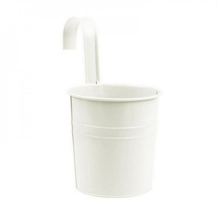 

Moresave Removable Hook Flower Pot Hook Small Bucket Metal Tin Bucket Succulent Flower Pot Metal Bucket Color