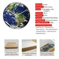thumbnail image 2 of Luminous Earth Wall Clock Acrylic Material Silent Home Decor Wall Clock, 2 of 8