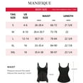 thumbnail image 3 of MANIFIQUE Waist Trainer for Women Corset Tops Tummy Control Shapewear Sport Girdle Workout Black Vest, 3 of 6