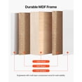 thumbnail image 4 of 48"x80" 5-Lite Glass Bypass Sliding Closet Door Set,Solid Wood/MDF PVC,Hardware Included, 4 of 11