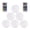 6pc, variant on LED Puck Lights 16 Color Changing Ice Light with Remote Control - Battery Operated Cabinet Lights for Kitchen Counter, Reading, Makeup, Nightstand, Stairs, Display Shelf - 4.5V Timer Function