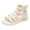 White, variant on KPOPLK Beach Friendly Glitter Sandals with Flat and Cool Design for Girls in Summer​ 5-5.5 Years Pink