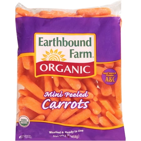 Organic Baby Peeled Carrots, 16 oz