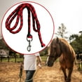 thumbnail image 6 of figatia Horse Lead Rope Braided Horse Rope Swivel Buckle Durable Horse Leading Rope Horse Leads with Snap Hook Equestrian Equipment Red 4Meters, 6 of 8
