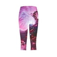 thumbnail image 5 of DDAPJ pyju Novelty Print Leggings for Women High Waisted Stretch Casual Yoga Capri Pants Butt Lifting Sports Workout Capris Multicolor XXL, 5 of 6