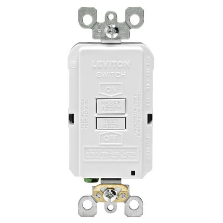 Leviton R98-GFRBF-0KW 20 Amp White GFCI Receptacle