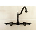 thumbnail image 3 of Kingston Brass KS1245PKL Wall Mount 8" Centerset Kitchen Faucet, ORB, 3 of 4