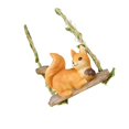 thumbnail image 2 of Estatua de animal mecedora para jardín, resina, manualidades creativas, escultura colgante, linda figura 105 x 45 x 8 cm, 2 of 9