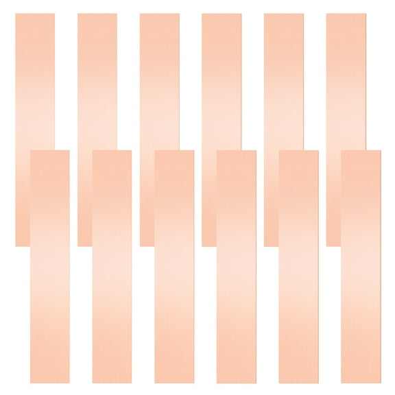 Uxcell 2-Set Copper Shim Strip, Metal Sheet Stock Assortment 6" Length x 1" Width