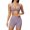 3-Purple, variant on Telankuip Womens 2 Piece Workout Gym Outfits Tummy Control High Waist Stretch Seamless Tight Shorts Matching Sleeveless Deep V-Neck Halter Yoga Bra with Padded Casual Sports Sets 3-Purple XL
