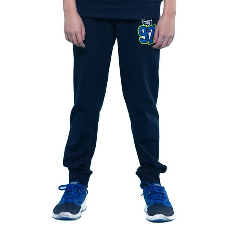 Leo&Lily Boys' Sports Fleece Elastic Waist Husky Joggers Pants Trousers