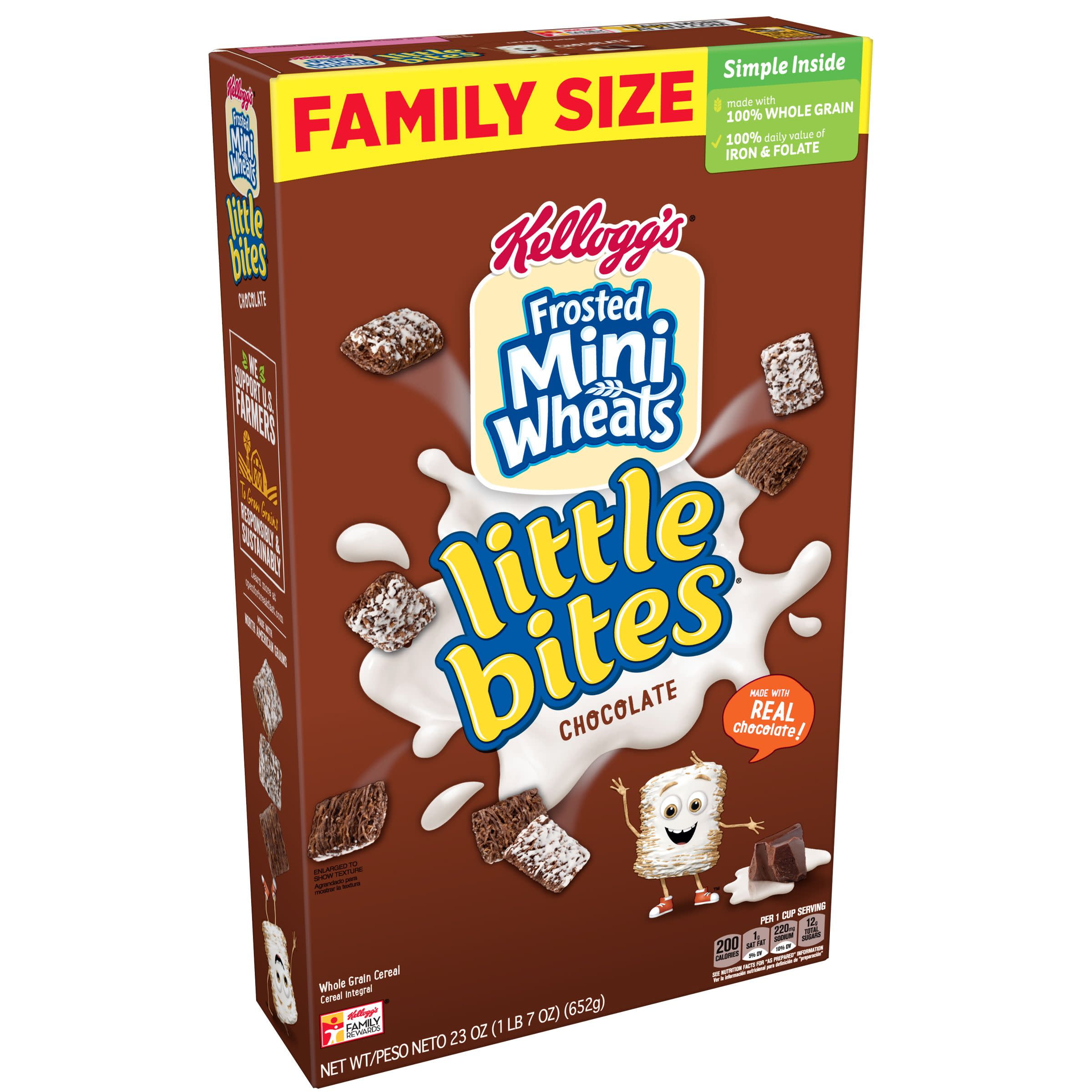 Kellogg's Frosted Chocolate MiniWheats Little Bites Breakfast Cereal