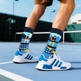 thumbnail image 7 of Funny Pickleball Socks for Men Women Dad Teen Boys- I'd Rather Be Playing Pickleball Accessories Novelty Silly Crazy Socks- Birthday Valentines Fathers Christmas Gifts Ideas Stocking Stuffer, 7 of 7
