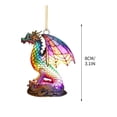 thumbnail image 3 of Stained Church Glass Style Animal Acrylic Pendant Hanging Decoration, Holiday Ambience Decoration Christmas Tree Car Rearview Mirror Decoration, 3 of 6