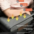 thumbnail image 6 of QHUDLV Auto Center Console Pad Memory Cotton Car Armrest Box Pad Universal Waterproof Leather Armrest Seat Box Cover,Vehicle Seat Box Cushion Protector for SUV Truck, 6 of 9