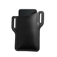 thumbnail image 6 of TureClos Men Cellphone Belt Bag Retro Design Mobile Phone Waist Leather Storage Pouch Holder Pouch, Black, 6 of 9